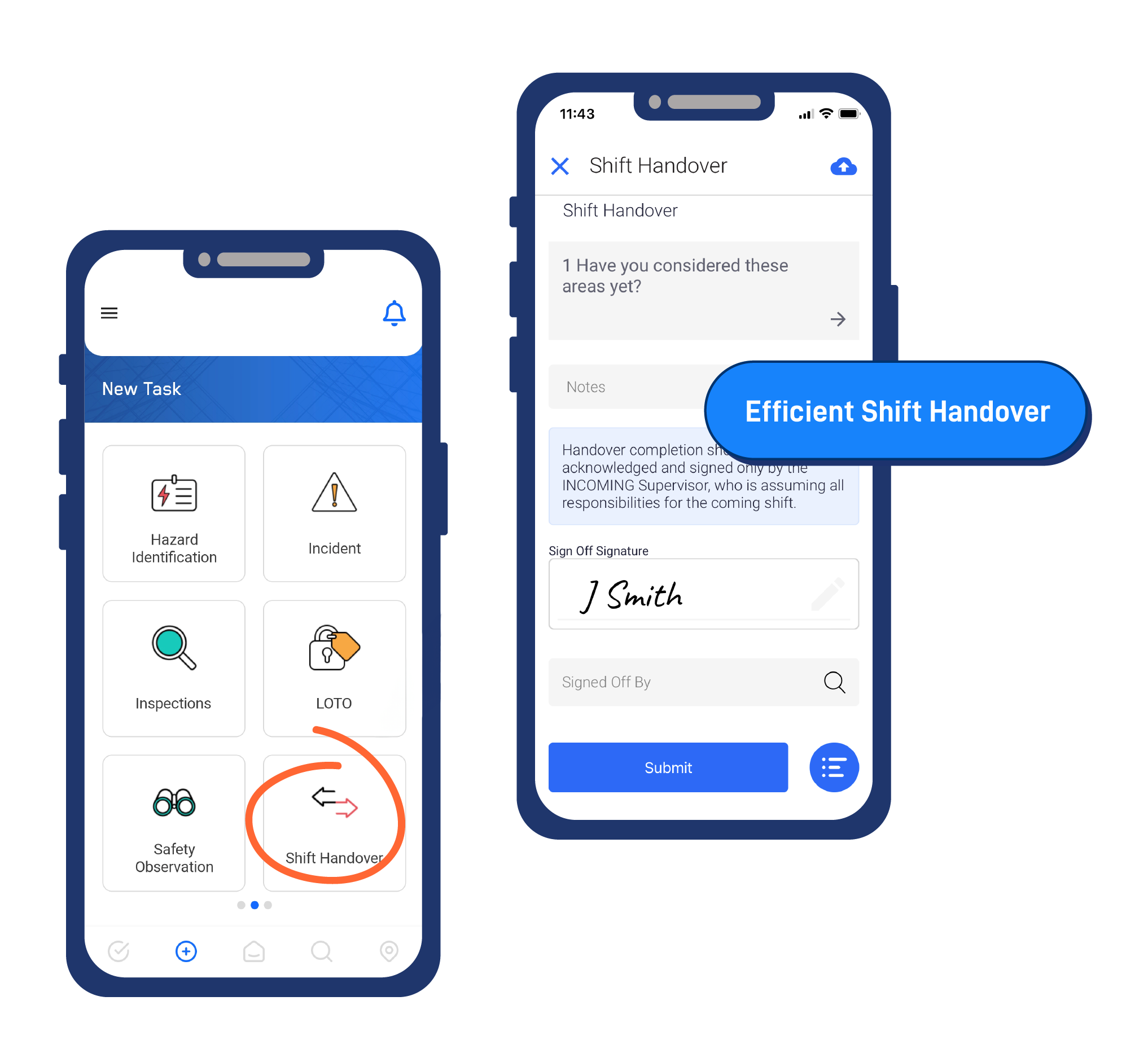 Shift Handover Management Software | Evotix